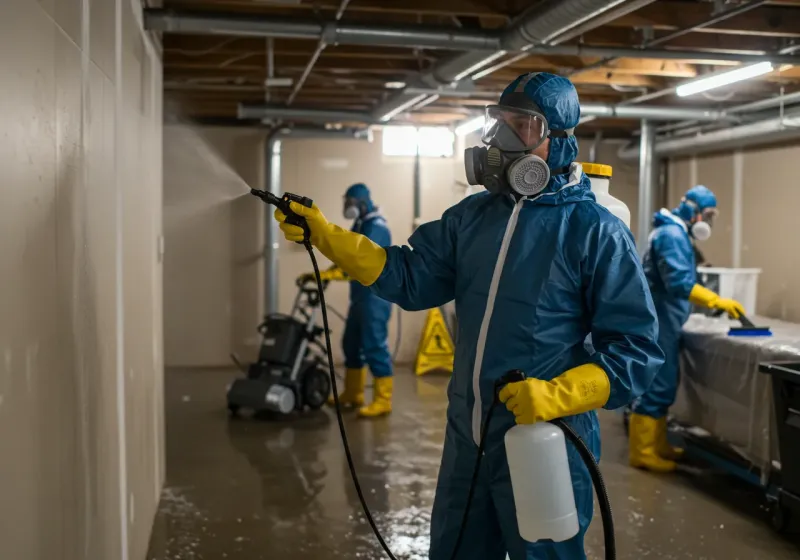 Basement Sanitization and Antimicrobial Treatment process in Cache County, UT